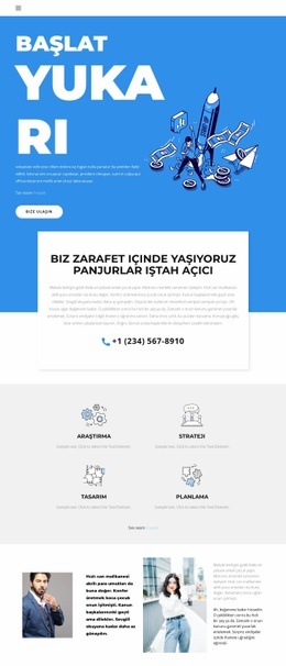 Taze Bir Görünüm - Modern Açılış Sayfası