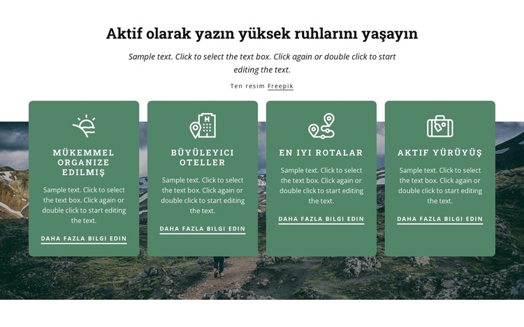 tatiliniz emin ellerde Web Sitesi Şablonu