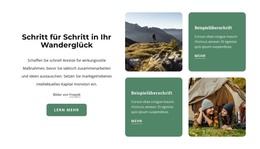 Designvorlage Für Wandern Und Glück