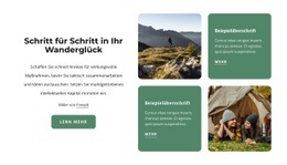 Wandern Und Glück - Premium-Vorlage