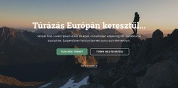 Túrázás Európán Keresztül - Rendszerindító Sablon