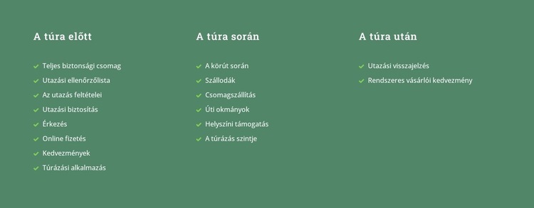 Szöveg színes háttéren HTML Sablon