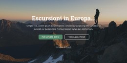 Escursioni Attraverso L'Europa Modello Di Modulo CSS