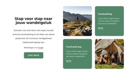 Ontwerpsjabloon Voor Wandelen En Geluk