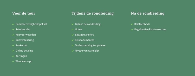 Tekst op gekleurde achtergrond Website ontwerp