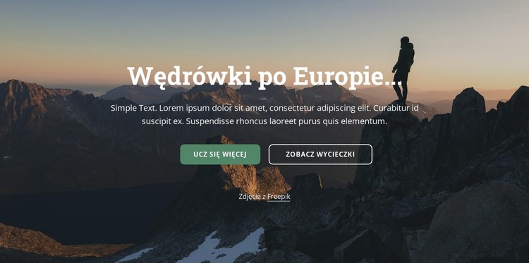 Wędrówki po Europie Szablon HTML