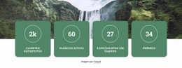 Design De Site Para Pacotes De Trekking E Aventura