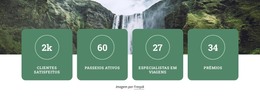 Página Da Web Para Pacotes De Trekking E Aventura