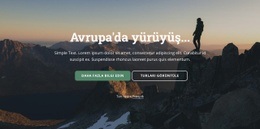 Avrupa'Da Yürüyüş - HTML Site Builder