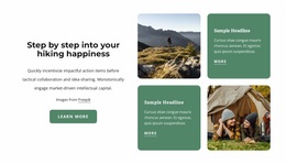 Website Design For Hiking And Happiness
