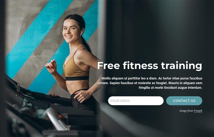 Personalized exercise plans Homepage Design