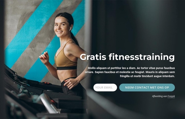 Gepersonaliseerde trainingsplannen Html Website Builder