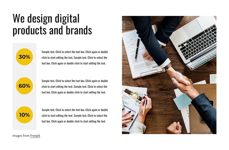 Brand and user experience One Page Template
