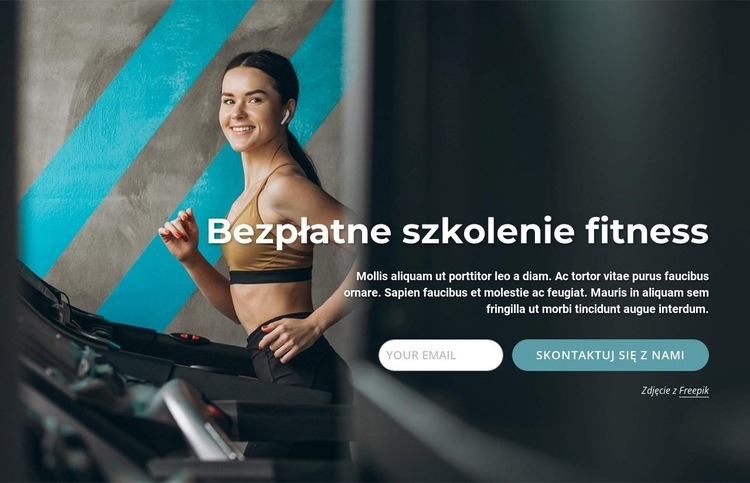 Spersonalizowane plany ćwiczeń Szablon HTML5