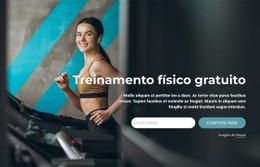 Planos De Exercícios Personalizados Modelo De Página De Destino