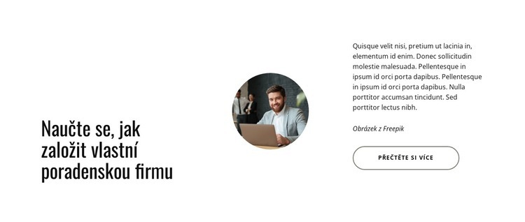 Jak založit svou poradenskou firmu Šablona HTML