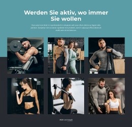 Kombinieren Sie Ihre Lieblingssportaktivitäten - HTML Page Creator