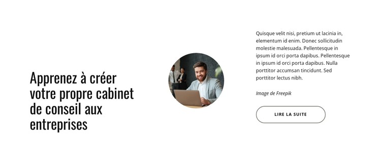 Comment démarrer votre cabinet de conseil Modèle CSS
