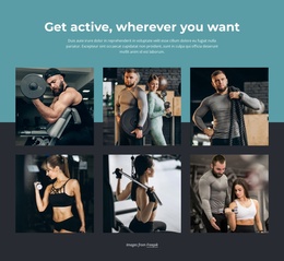 Combine Your Favorite Sports Activities - Page Builder Templates Free