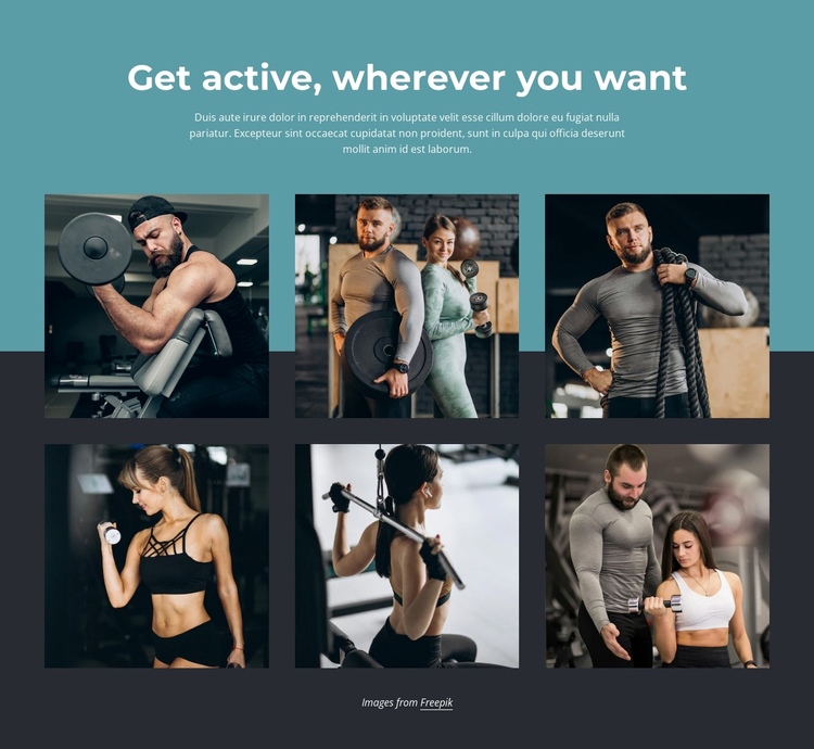 Combine your favorite sports activities One Page Template