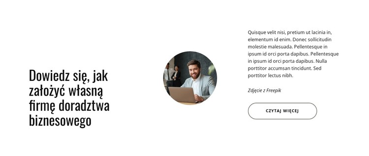 Jak założyć firmę doradczą Szablon CSS