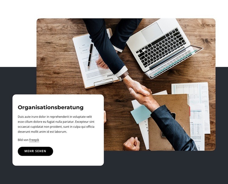 Strategieberater Website Builder-Vorlagen