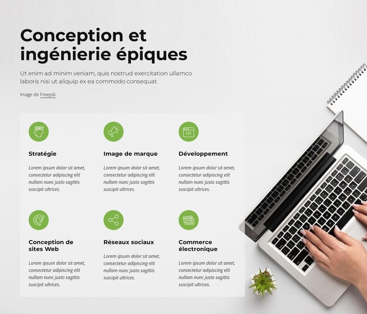 Conception et développement web Modèle CSS