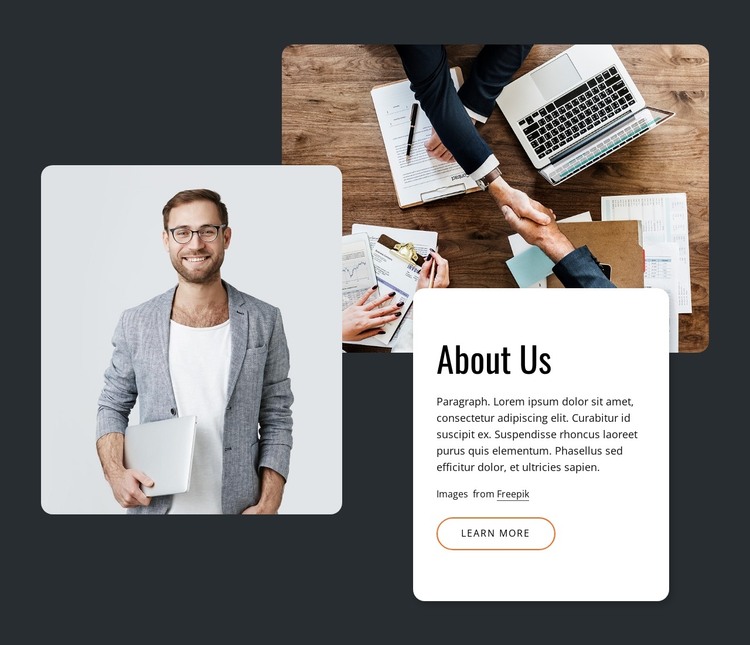 About branding studio HTML Template