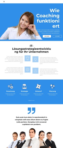 Schnelllernkurs – Fertiges Website-Design