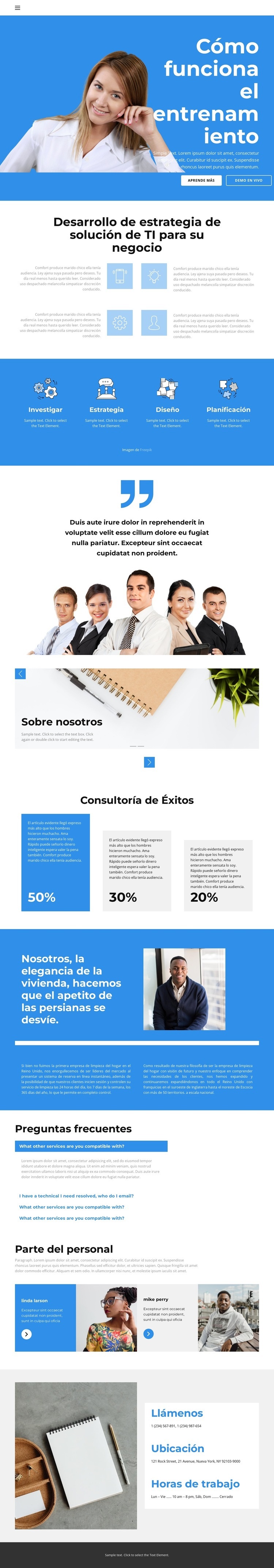 Curso de aprendizaje rápido Plantillas de creación de sitios web