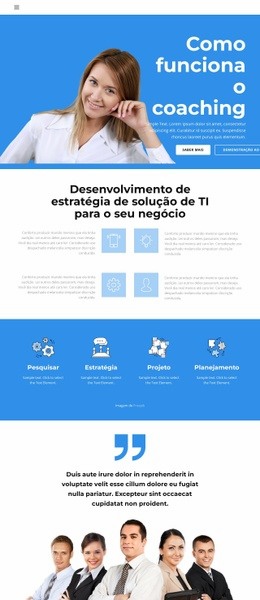 Modelo HTML5 Impressionante Para Curso De Aprendizado Rápido
