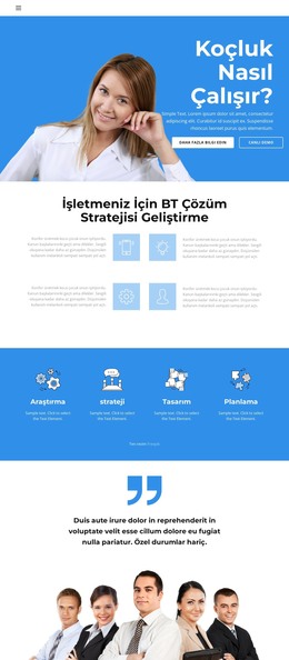 Hızlı Öğrenme Kursu - Web Sitesi Oluşturucu Şablonu