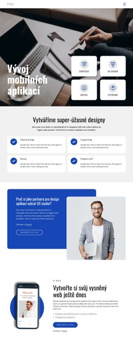 Společnost Zabývající Se Vývojem Mobilních Aplikací Webdesign