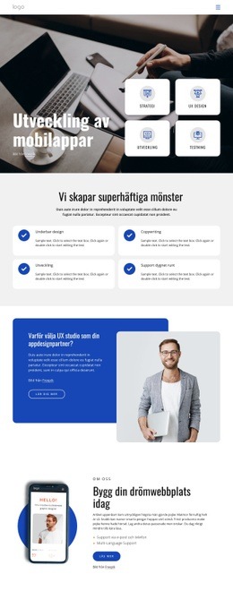 Utvecklingsföretag För Mobilappar Wordpress -Teman