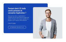 Modèle De Site Pour Agence De Design UI UX Primée