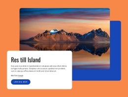 Multifunktionell Webbdesign För Res Till Island