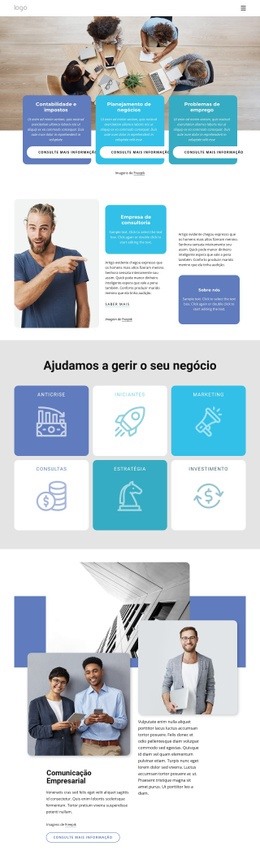 Start-Up E Angariação De Fundos - Design Moderno Do Site