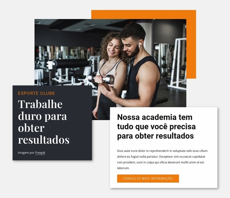 Trabalhe duro para ficar bom Design do site