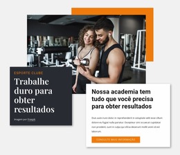 Trabalhe Duro Para Ficar Bom - Modelo Joomla Personalizado