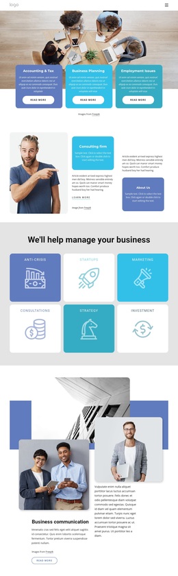 Start-Up And Fundraising - Personal Website Template