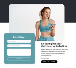 Spor Aktivitelerinizi Birleştirin Için Duyarlı HTML