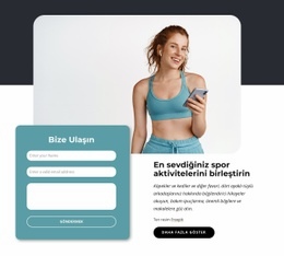 Spor Aktivitelerinizi Birleştirin - Güzel HTML5 Şablonu