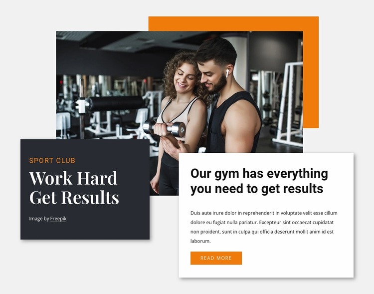 Work hard to get good Website Mockup