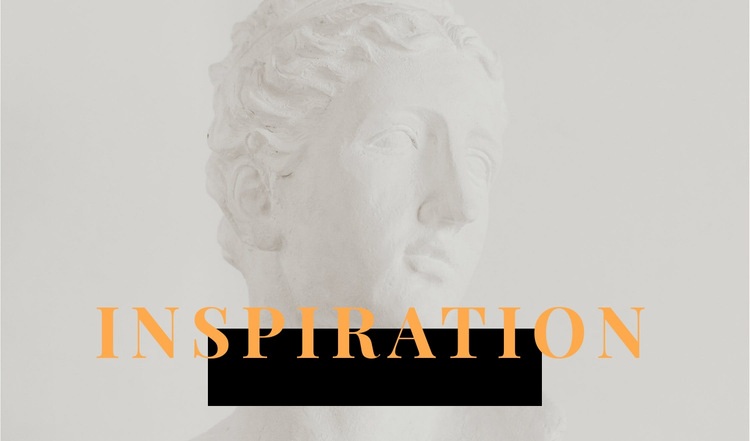 Inspiration in art Elementor Template Alternative