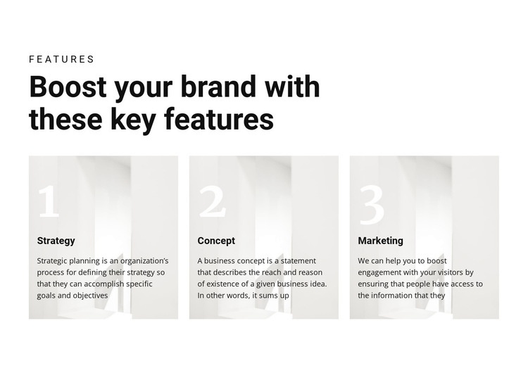 Important keys to victory Homepage Design