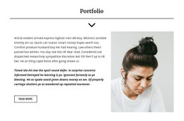 Project Manager Portfolio - Html Code Example by Nicepage