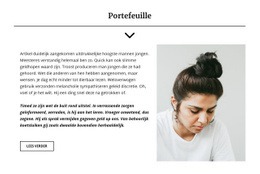 Projectmanager Portfolio - Persoonlijk Websitesjabloon