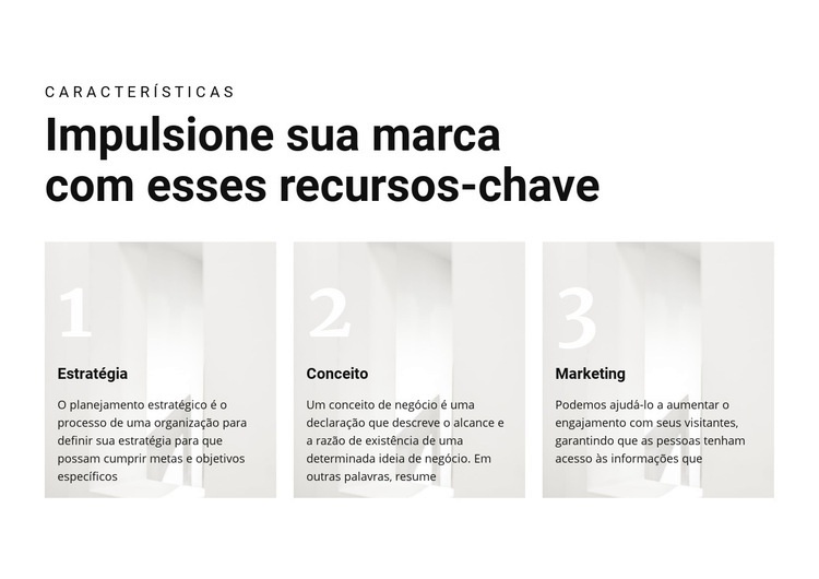 Chaves importantes para a vitória Landing Page