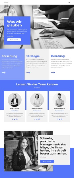 Forschungsstrategiegruppe - Responsive HTML-Vorlage