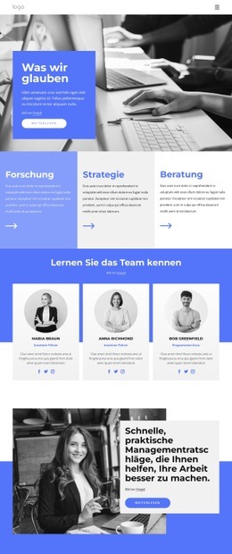 Forschungsstrategiegruppe - Kostenloses Website-Design